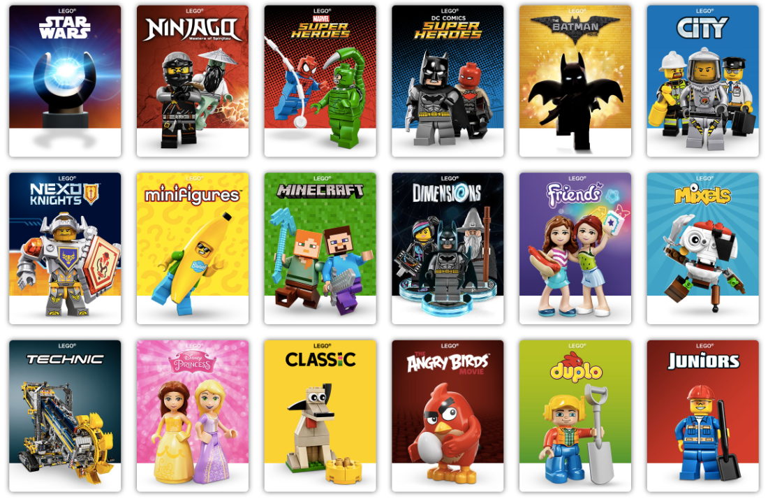 Lego Products Page